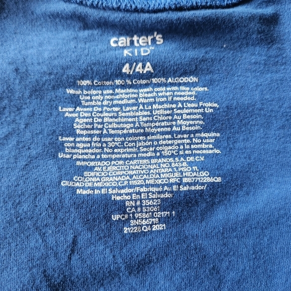 Carter's Kids  Shirt Long Sleeve - Picture 4 of 4